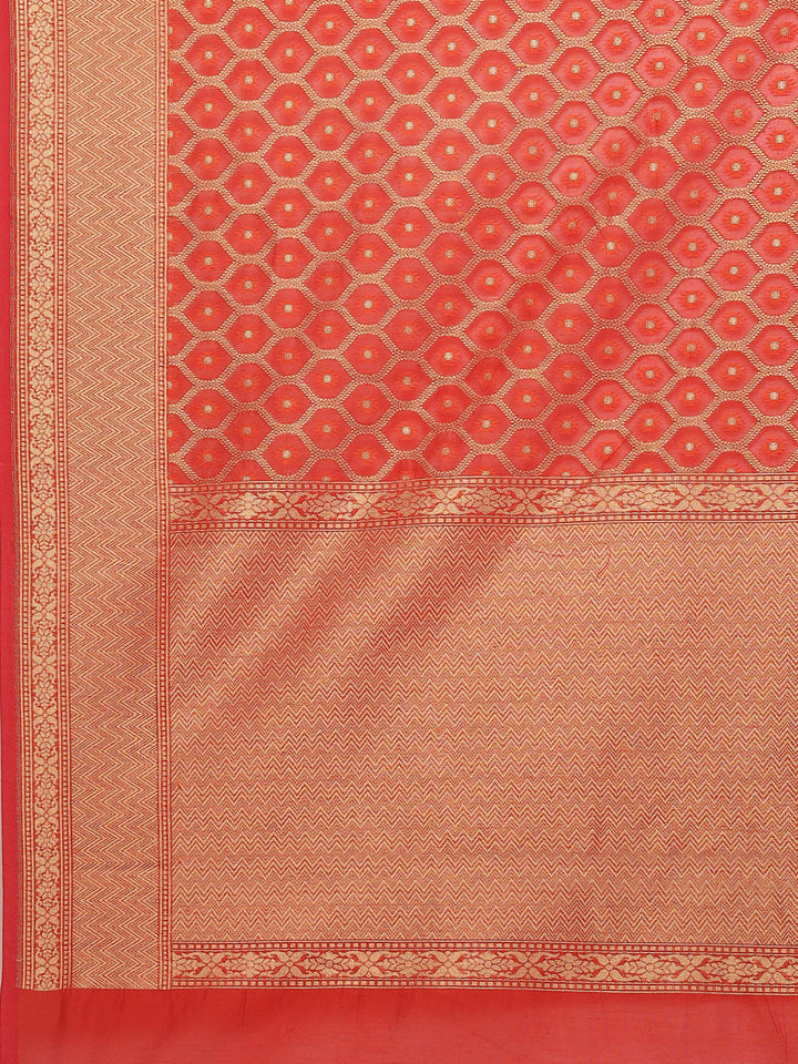 Zari Jaal Cotton Woven Saree