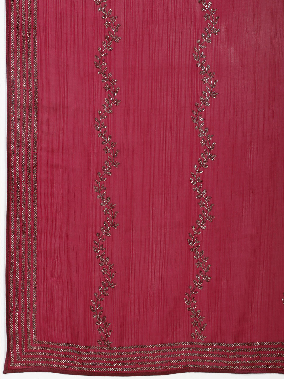 Stone Embroidered Chiffon Saree