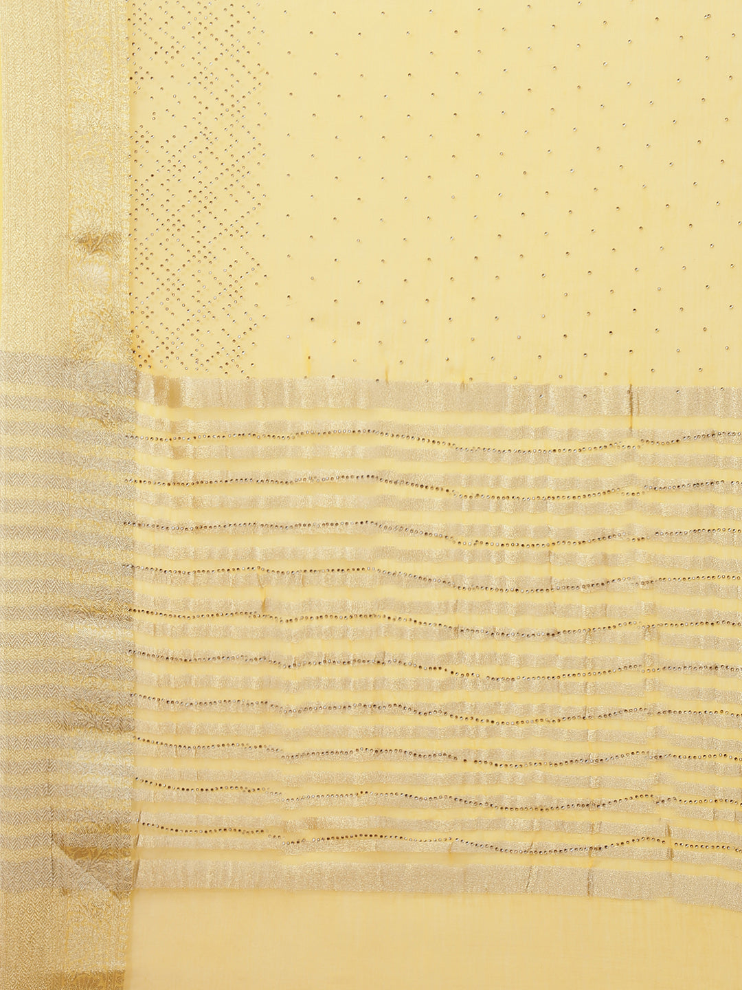 Stone Work Georgette Plain Saree