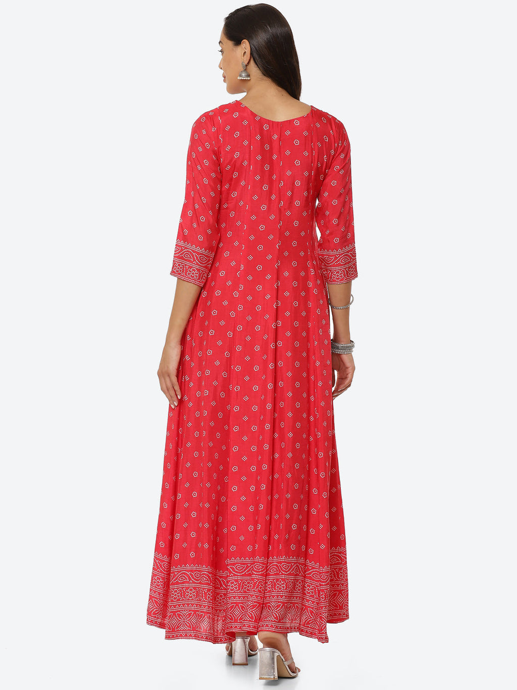 Mirror Work Printed Handloom Kurta