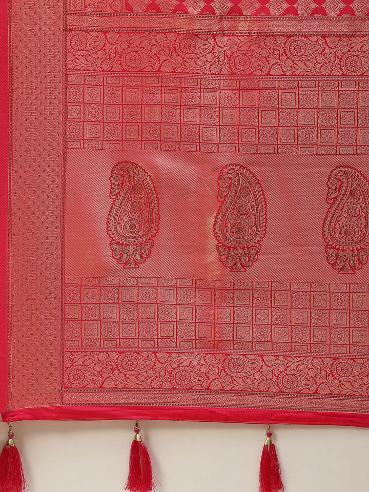 Stone Booti Handloom Woven Saree