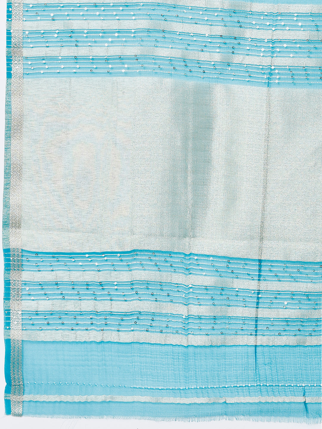 Plain Zari Border Organza Saree