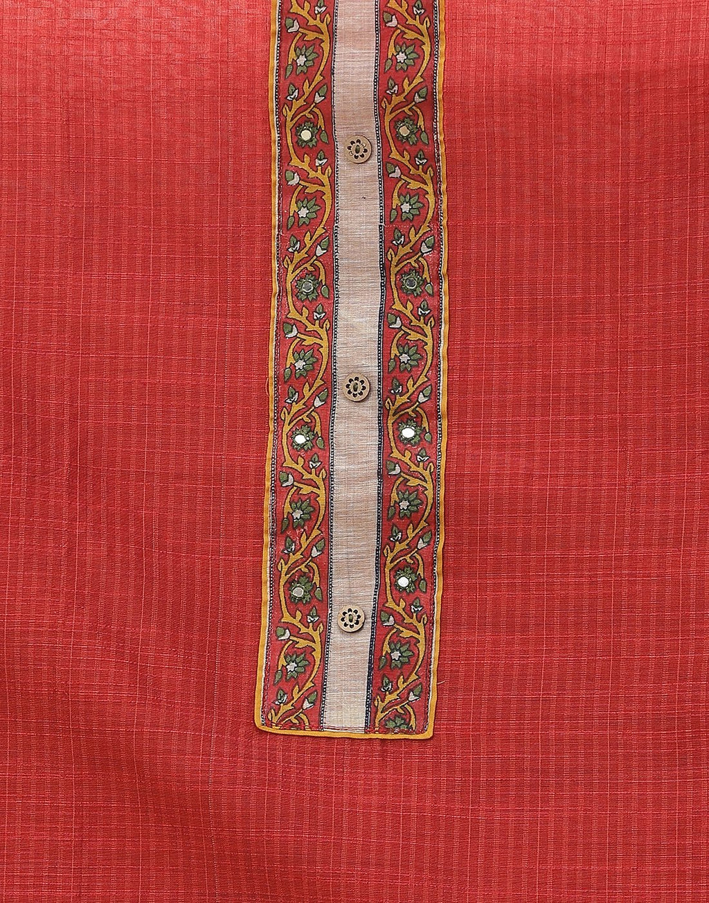 Chanderi Embroidered Suit Piece with fancy dupatta
