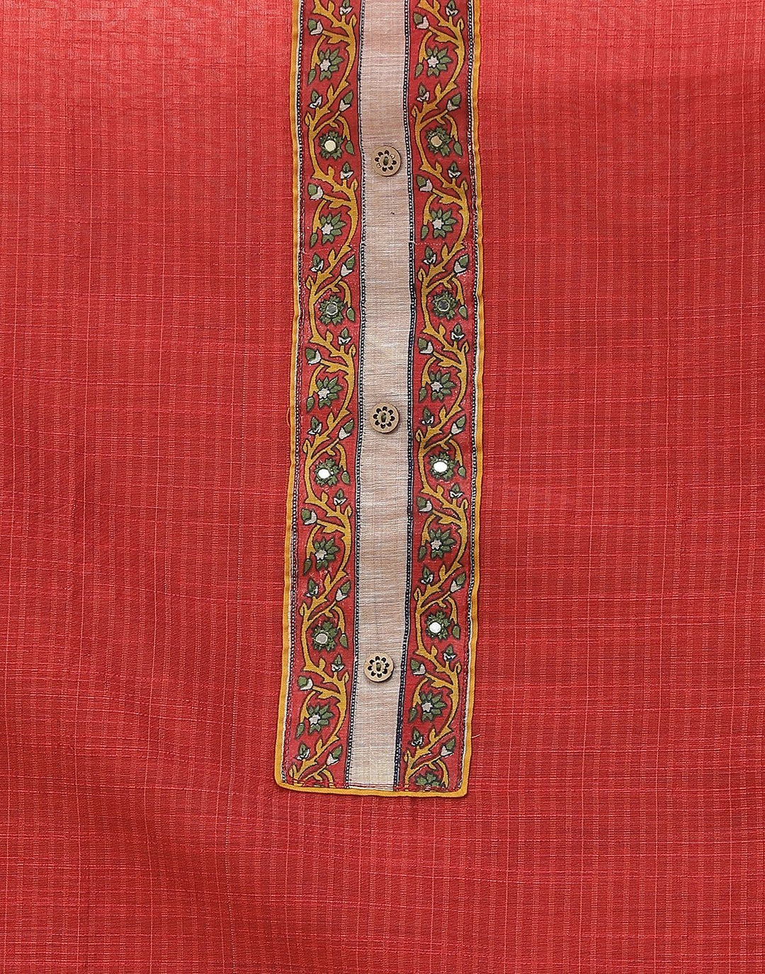 Chanderi Embroidered Suit Piece with fancy dupatta