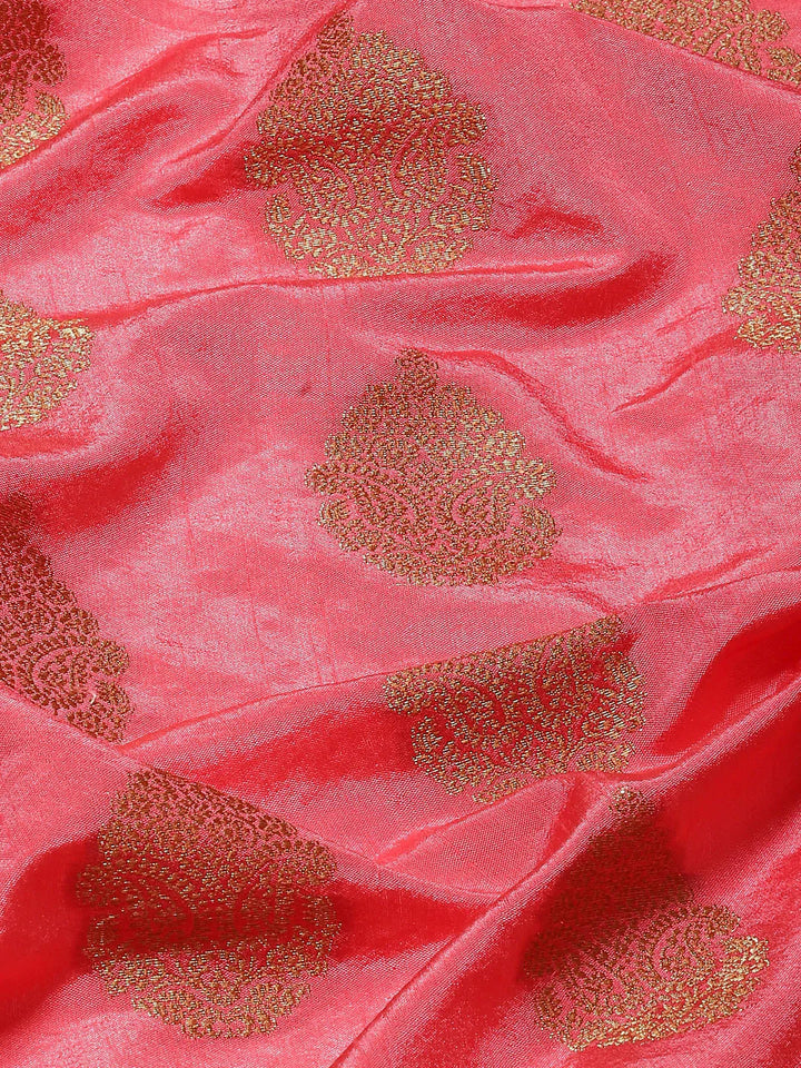 Zari Border Booti Handloom Woven Saree