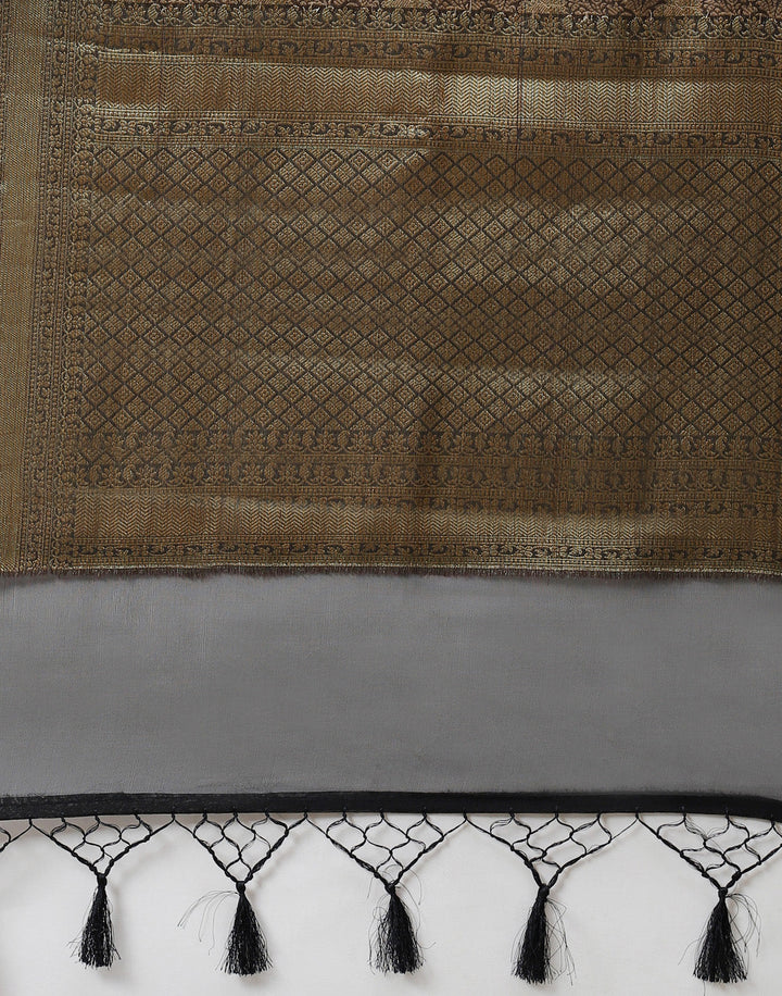 Resham Jaal Cotton Woven Saree
