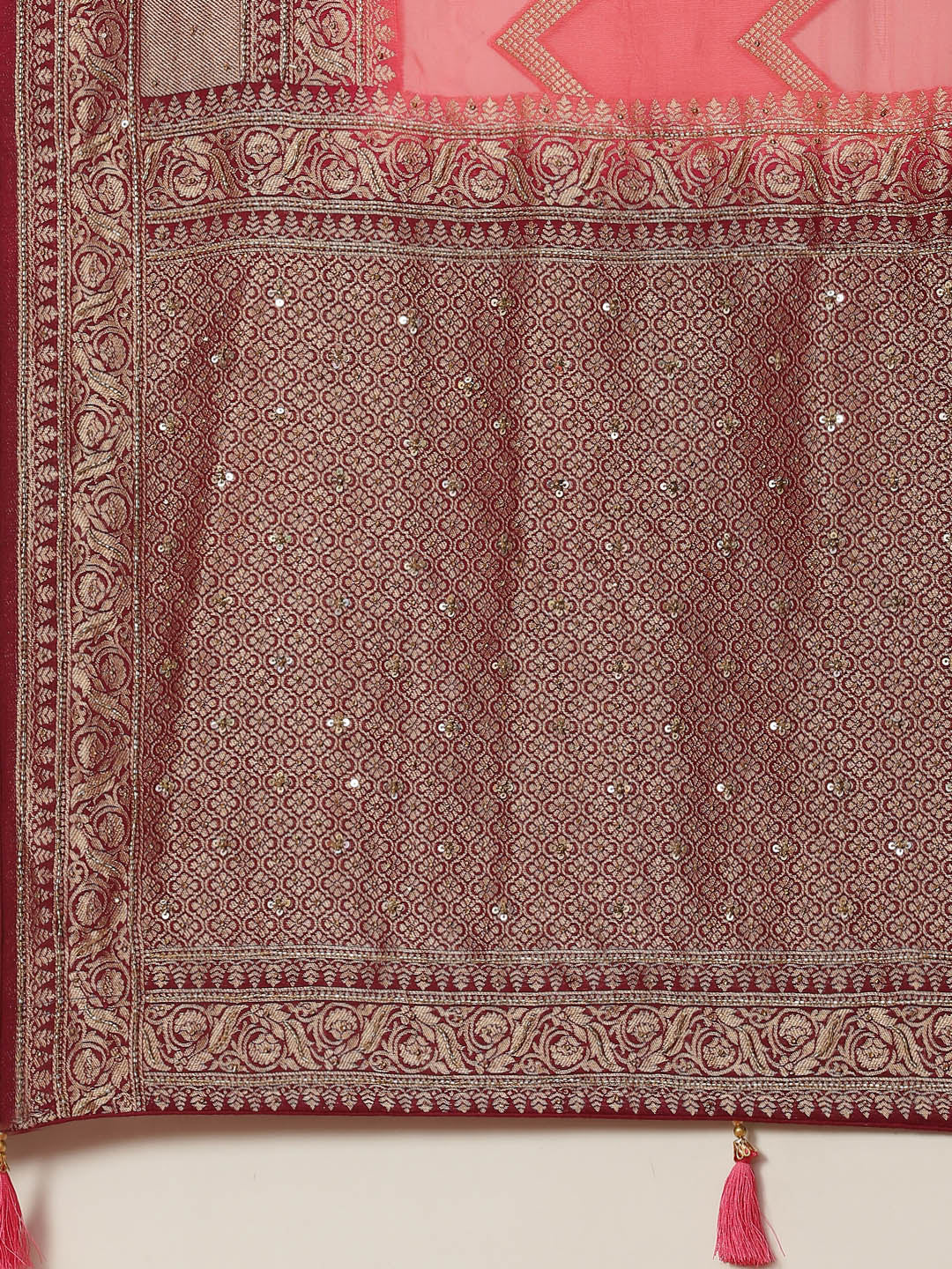 Embroidered Organza Saree
