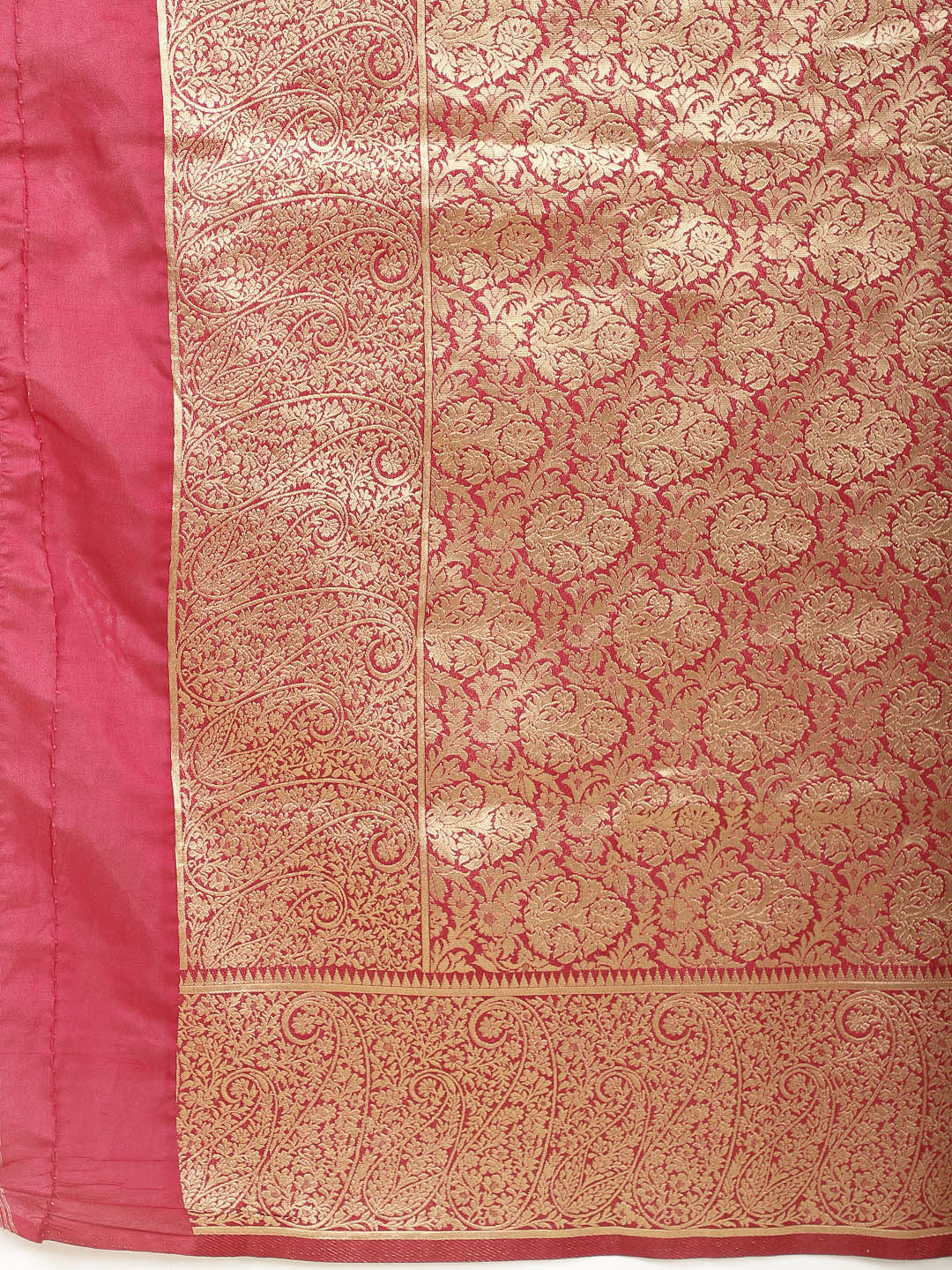 Zari Border Booti Woven Handloom Saree