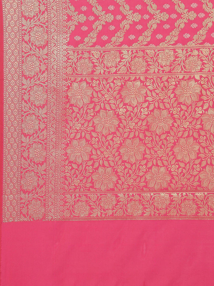 Zari Booti Cotton Woven Saree