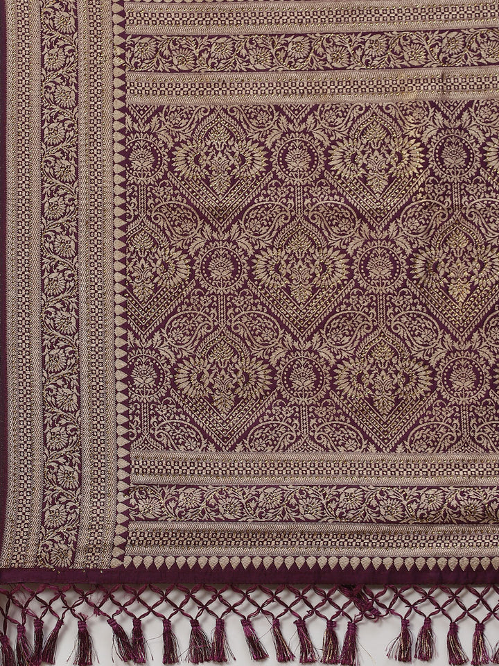 Stone Work Banarasi Woven Saree