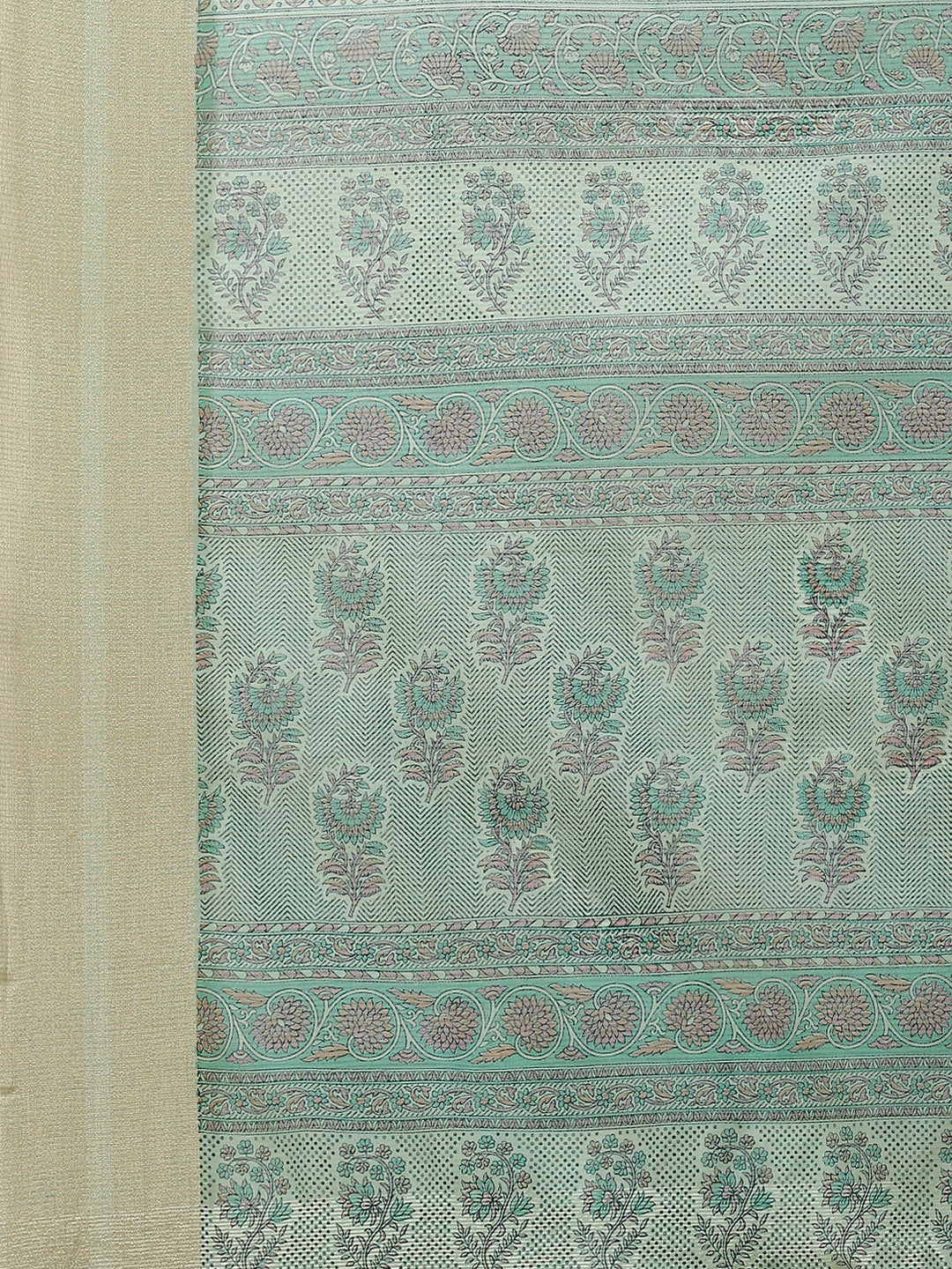 Floral Printed Cotton Saree