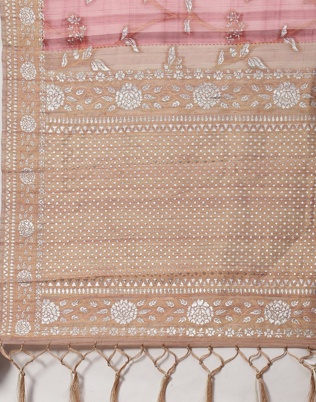 Printed Cotton Linen  Saree