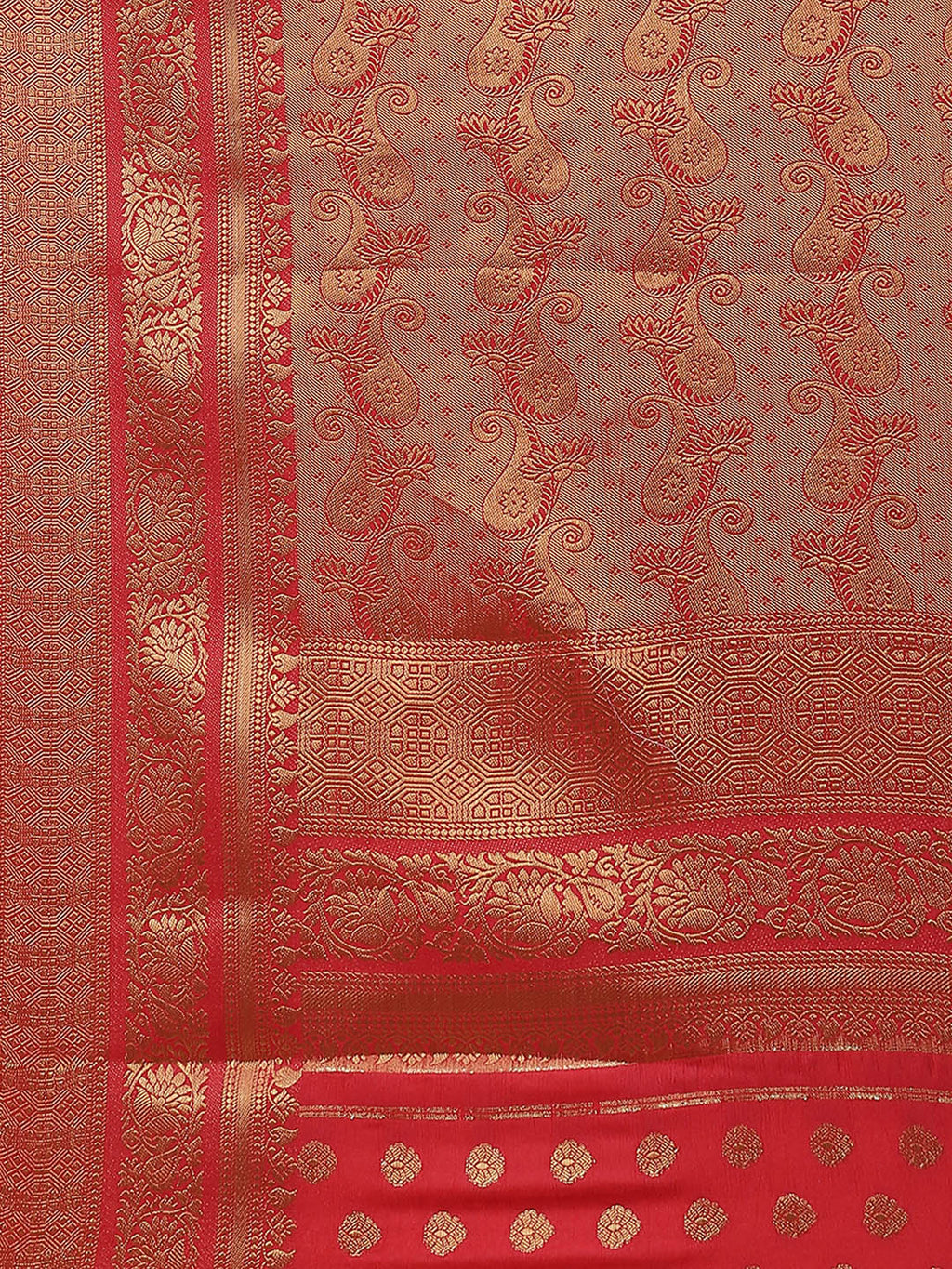 Zari Border Woven Art Handloom Saree