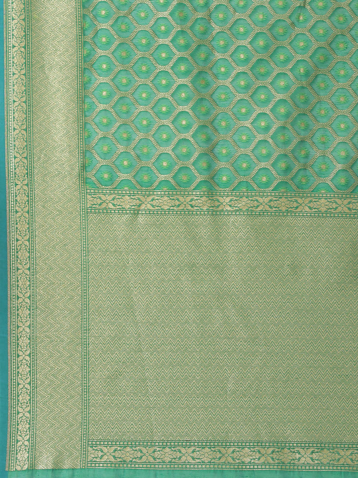 Zari Jaal Cotton Woven Saree