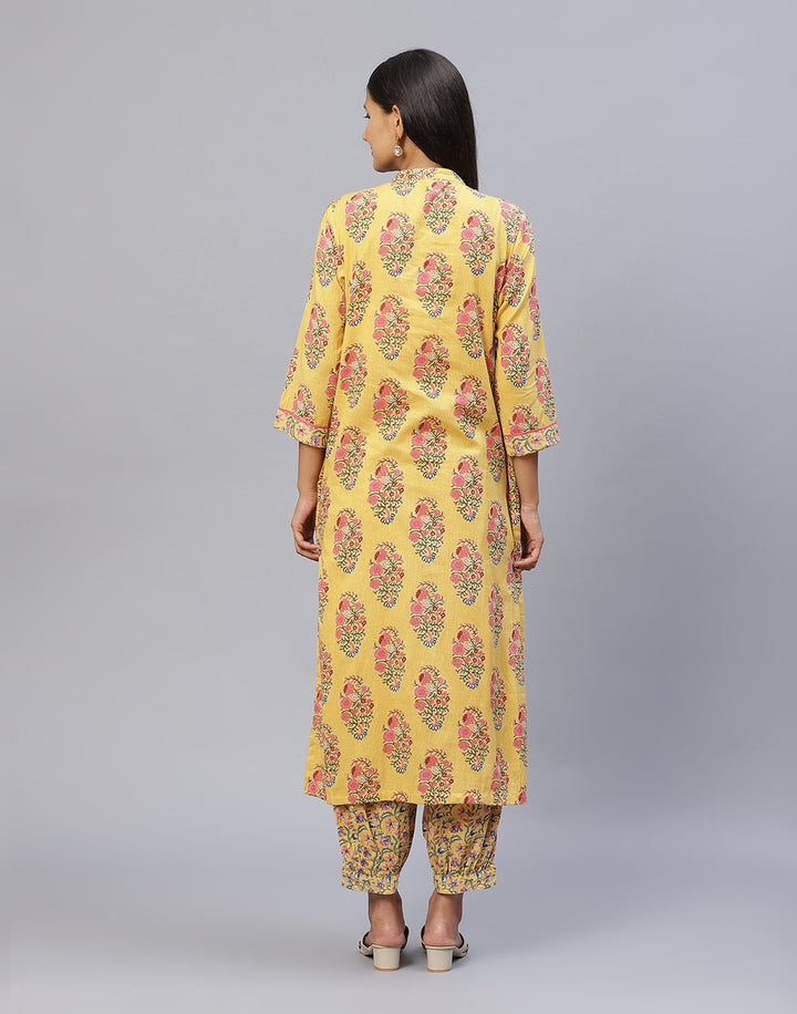 Cotton Printed Kurti Palazzo Pant set