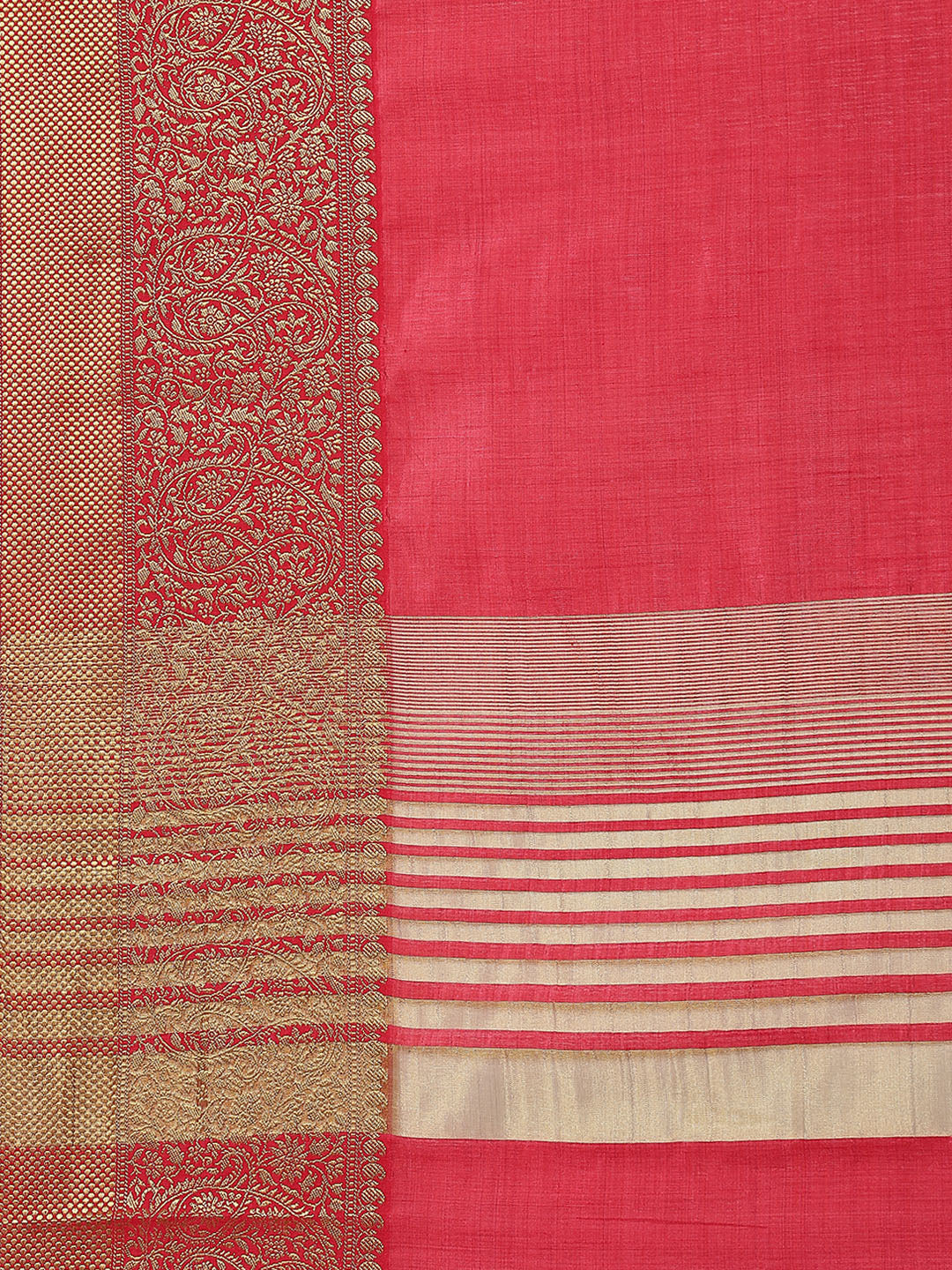 Zari Border Woven Art Handloom Saree