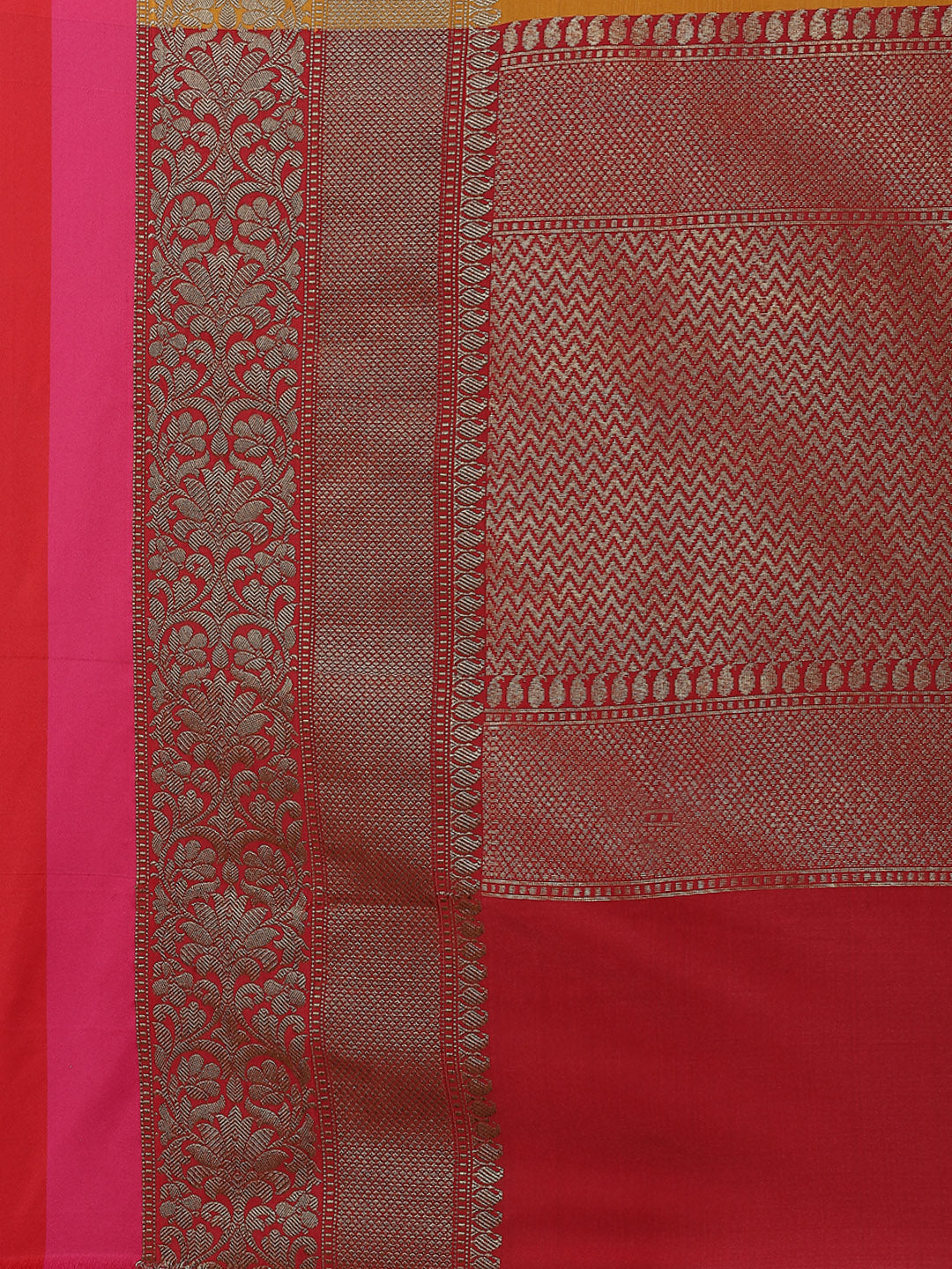 Zari Border Booti Cotton Woven Saree