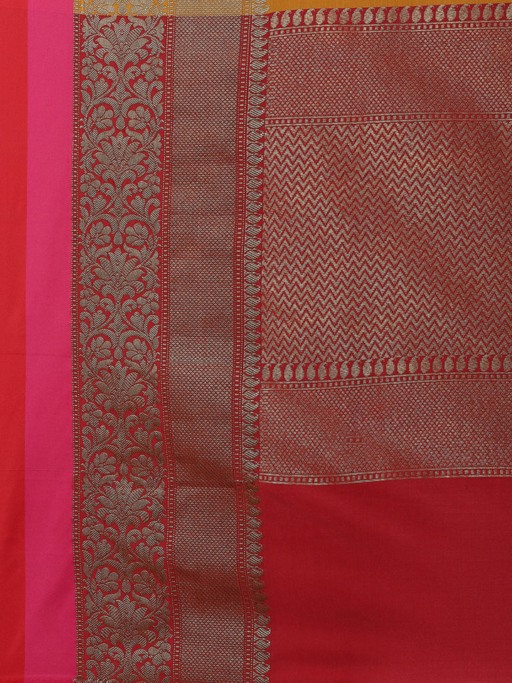 Zari Border Booti Cotton Woven Saree