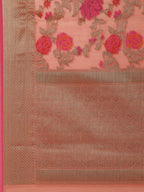 Floral Zari Jaal Cotton Woven Saree