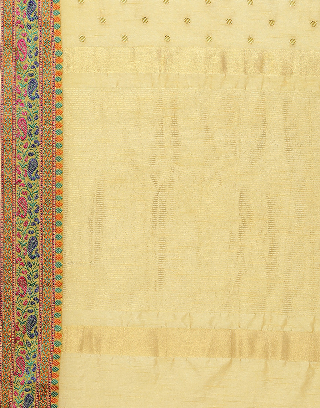 Woven Art Handloom Saree With Zari Booti Border