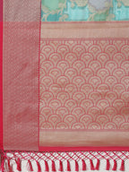Floral Zari Jaal Cotton Woven Saree