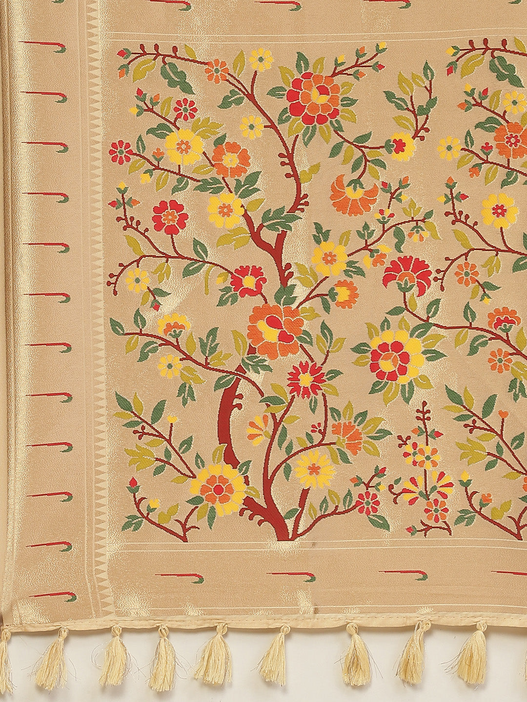 Digital Printed Satin Saree