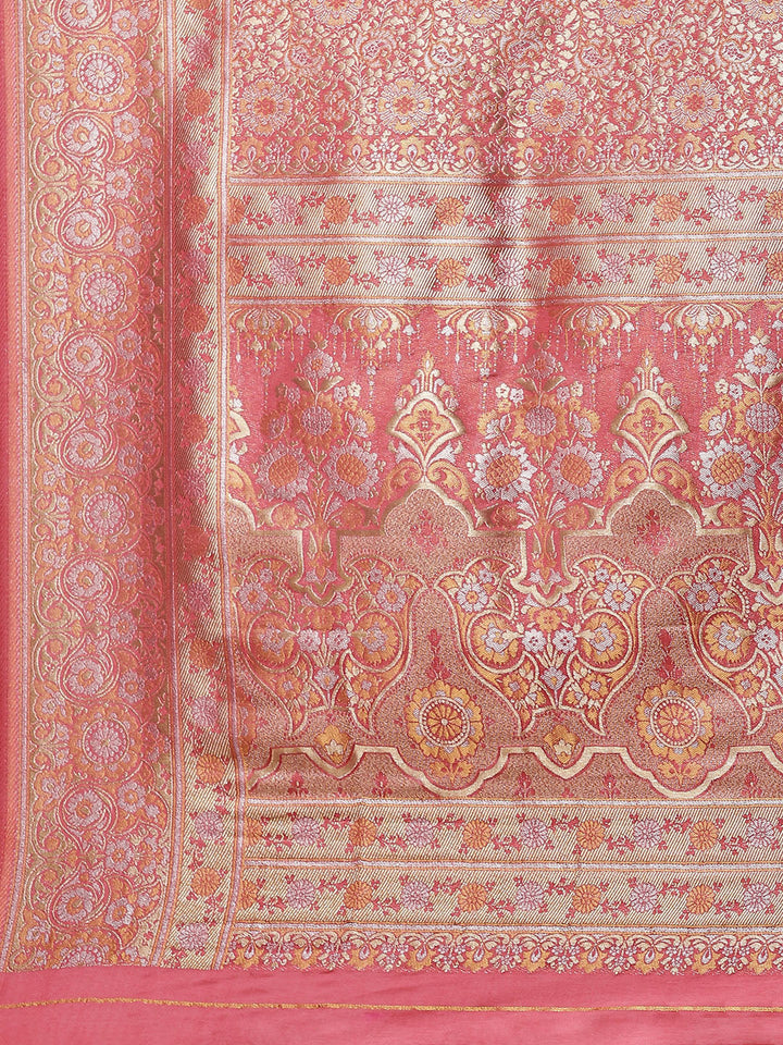 Zari Jaal Handloom Woven Saree