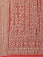 Floral Zari Jaal Georgette Plain Saree
