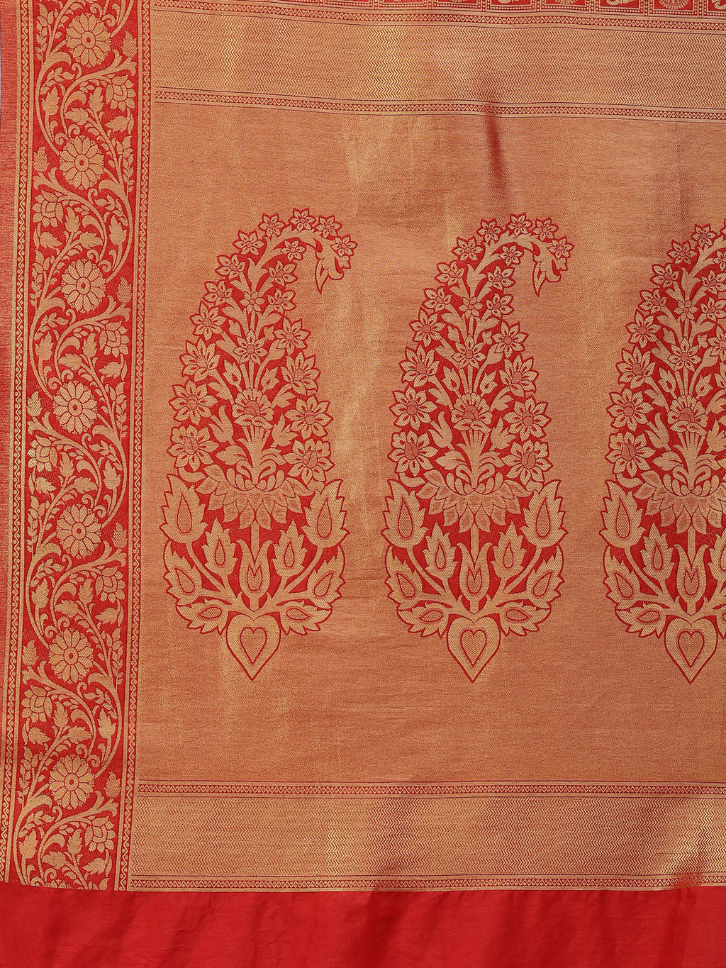 Brocade Zari Jaal Art Handloom Woven Saree