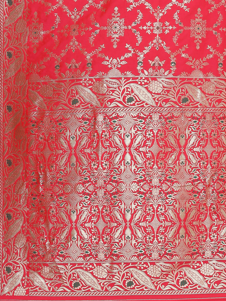 Zari Jaal Woven Art Silk Banarsi Saree