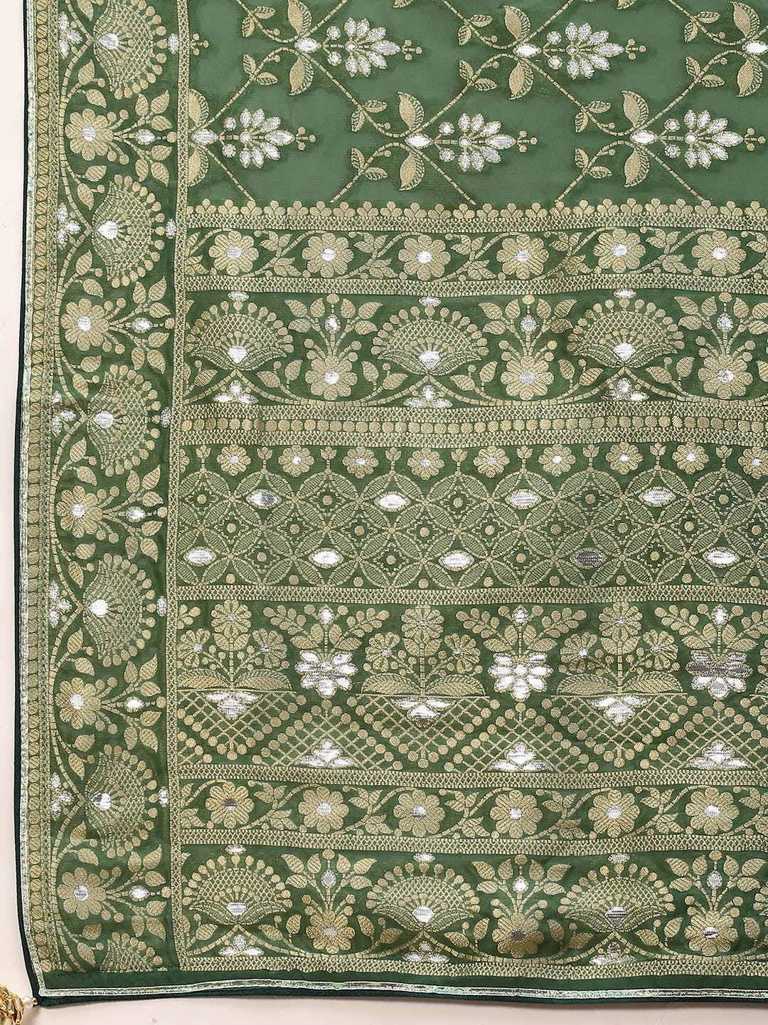Banarasi Jaal Georgette Plain Saree