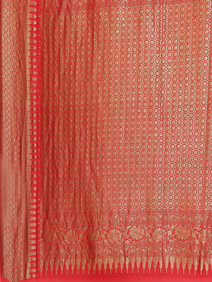 Zari Jaal Crepe Saree