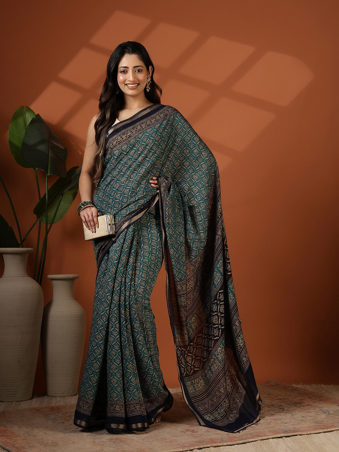 Digital Printed Art Silk Saree