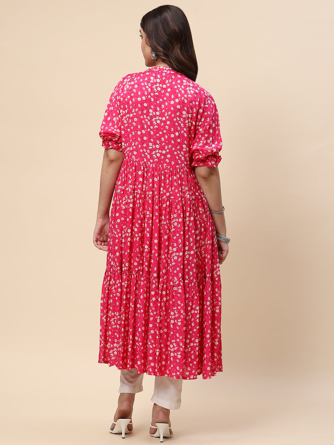Printed Muslin Anarkali Kurta