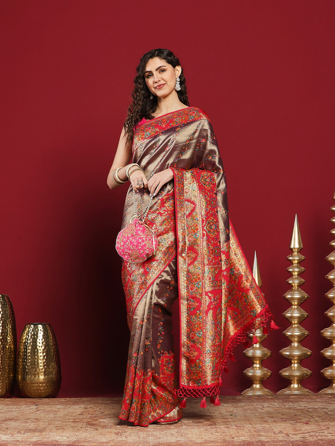 Woven Design Dola Silk Saree