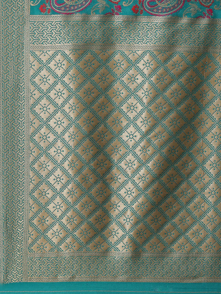 Zari Jaal Handloom Woven Saree