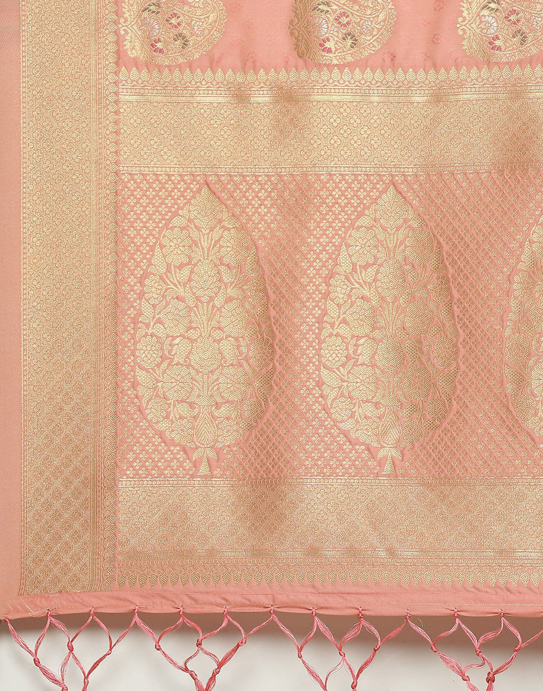 Woven Banarasi Zari Border Booti Saree