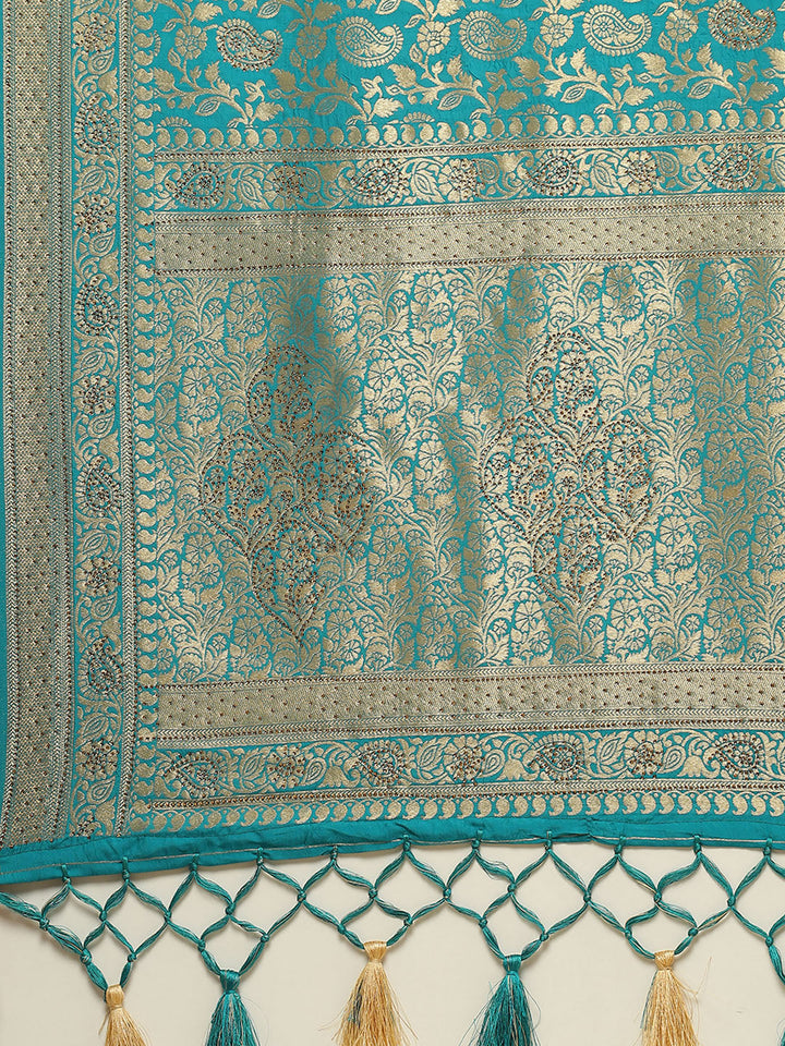 Stone Jaal Banarasi Saree
