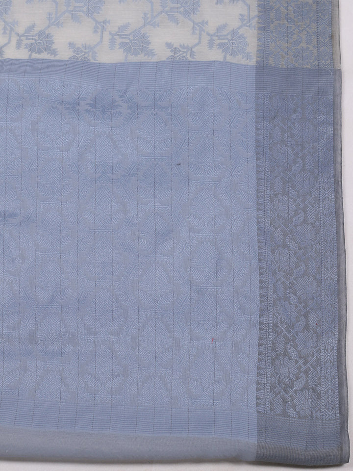 Resham Woven Design Cotton Saree