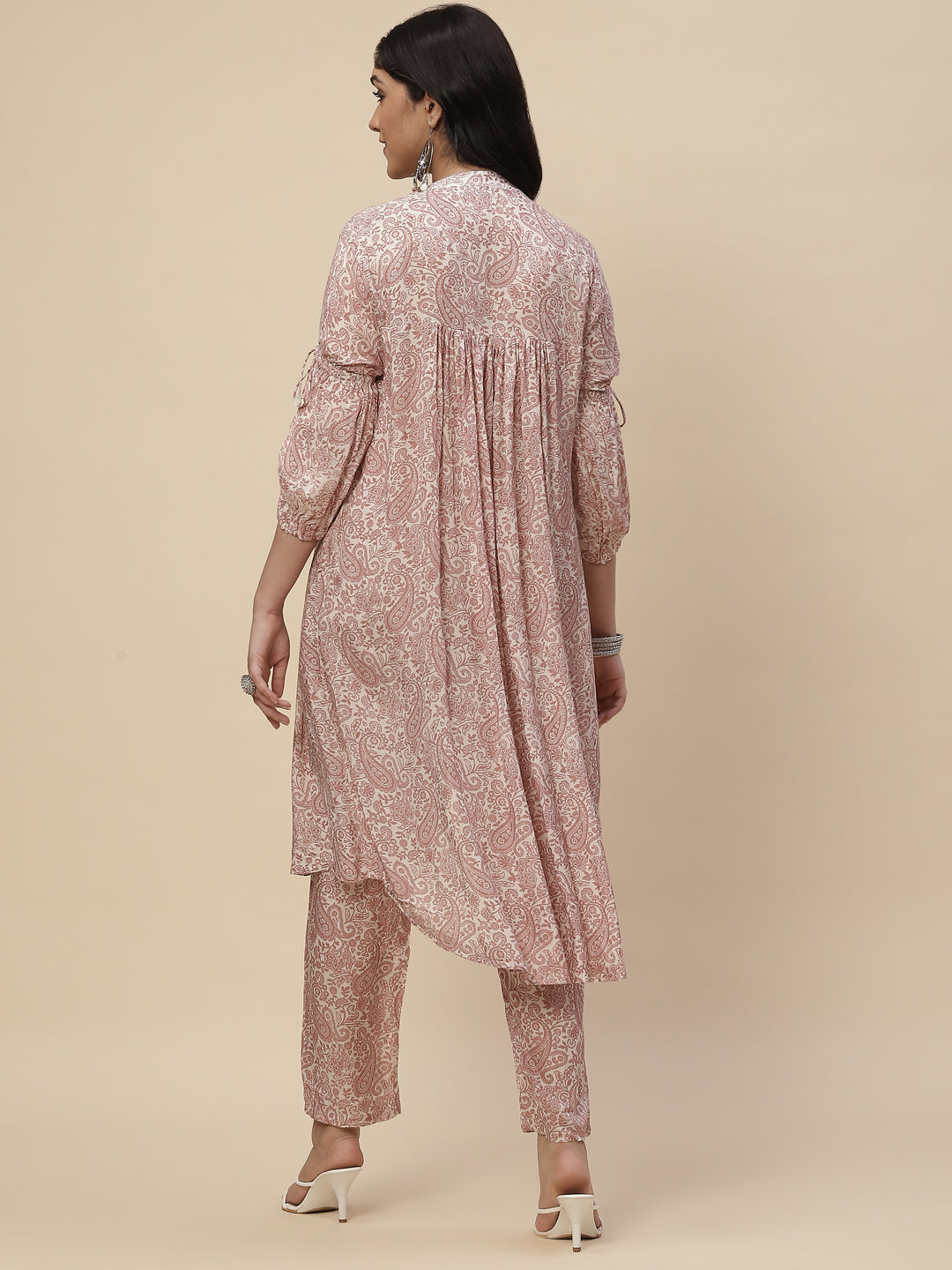 Printed Muslin Kurta With Printed Pants