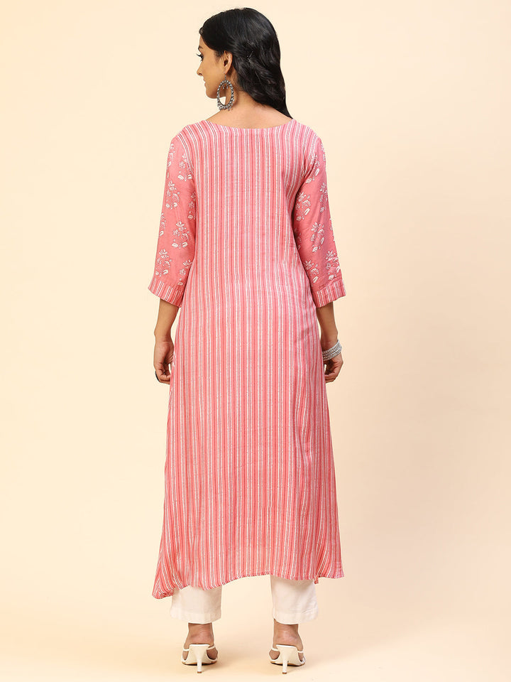 Printed Muslin Straight Kurta