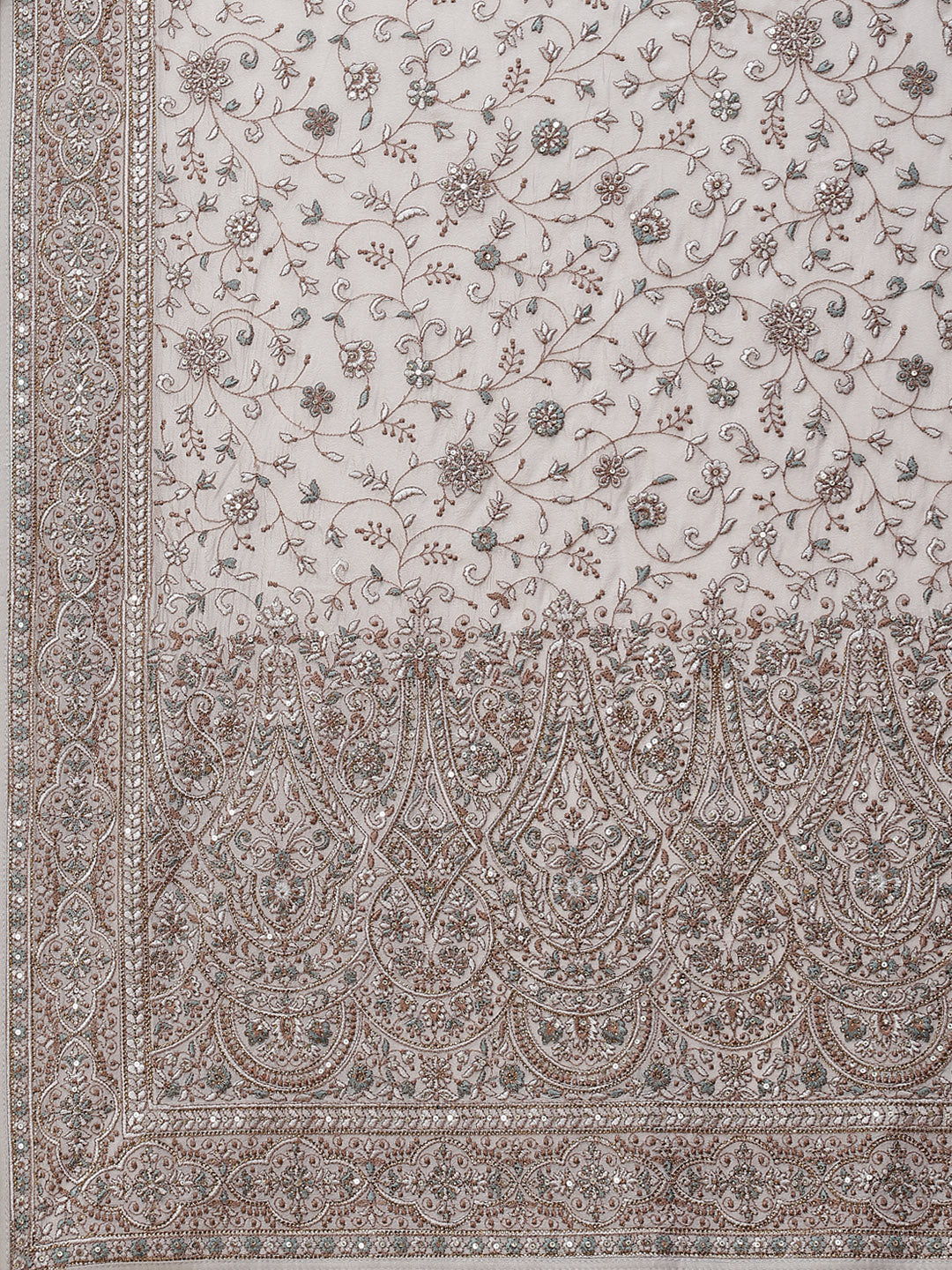 Resham Jaal Organza Embroidered Saree