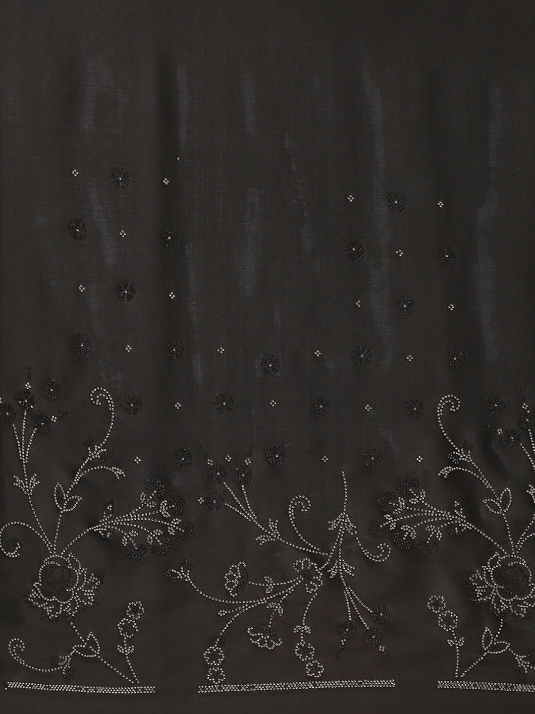Sequin Embroidered Satin Saree