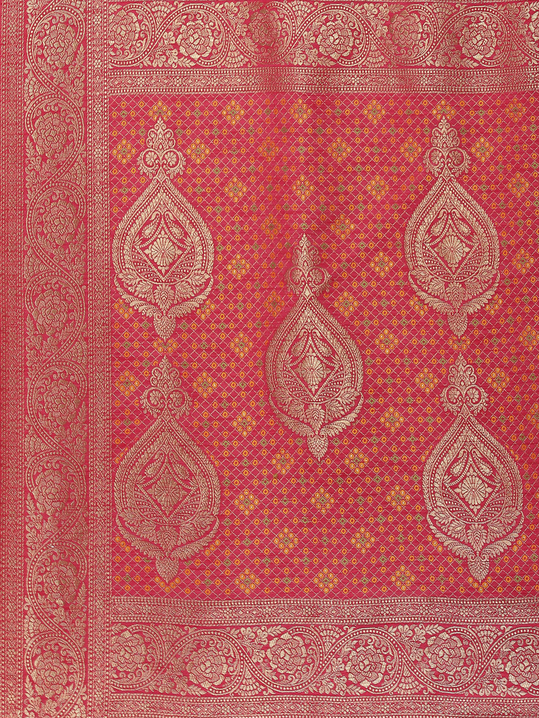 Zari Jaal Handloom Woven Saree