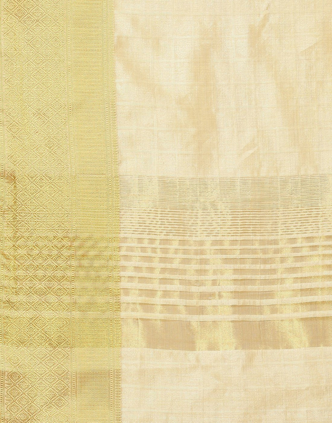 Woven Art Handloom Plain Zari Border Saree