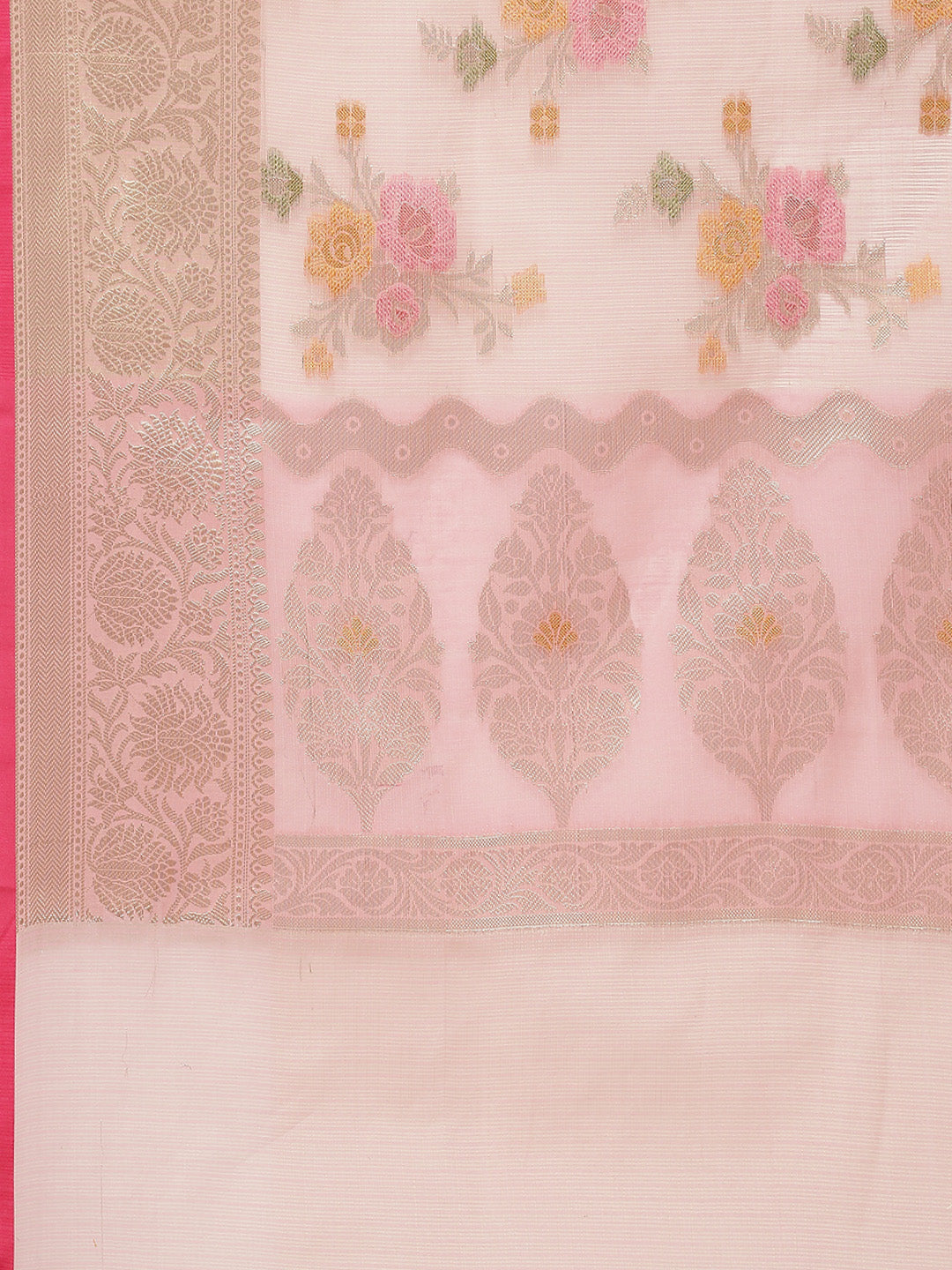 Floral Jaal Woven Cotton Saree
