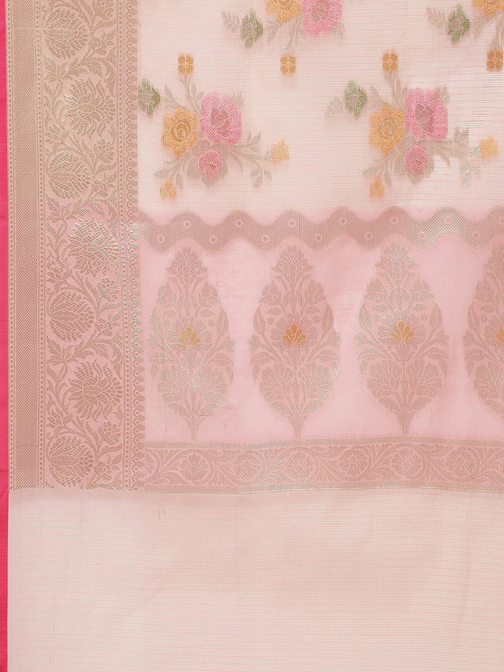 Floral Jaal Woven Cotton Saree