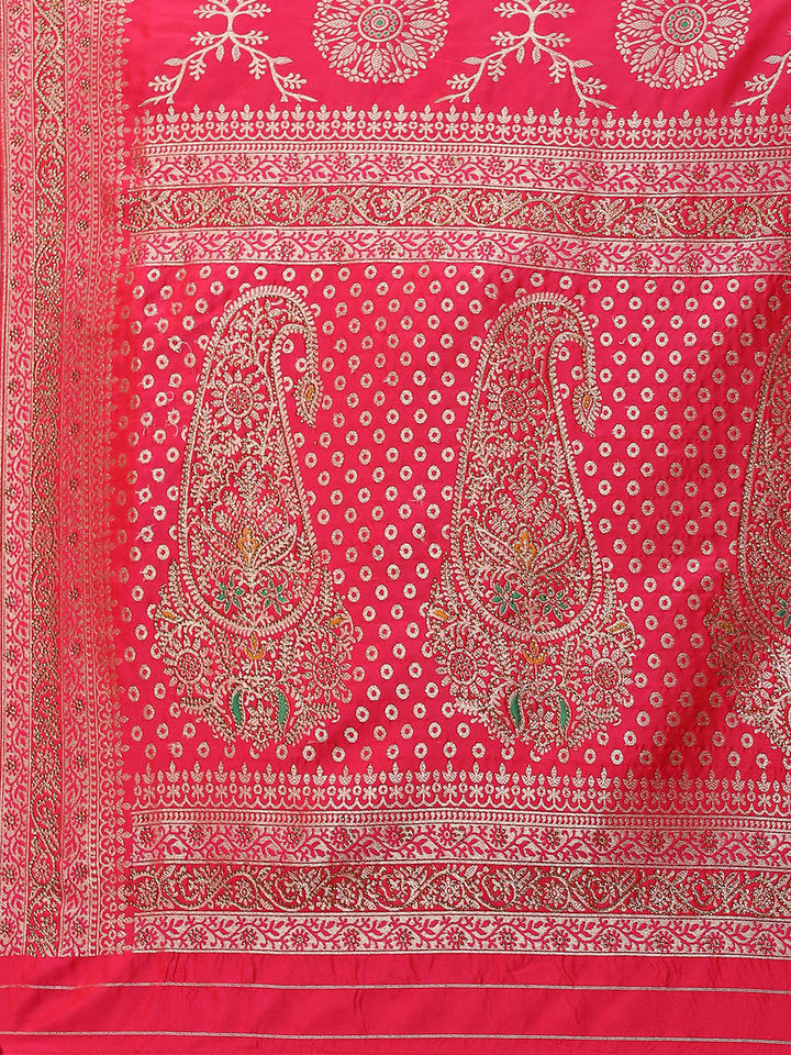 Stone Jaal Woven Banarasi Saree