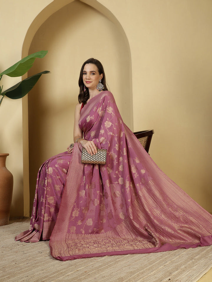 Zari Jaal Georgette Saree