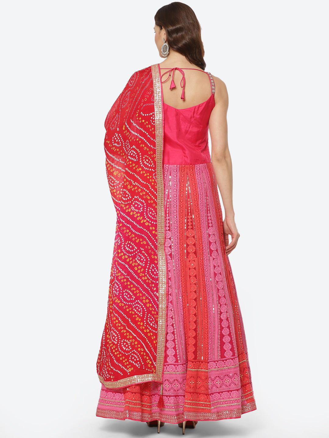 Embroidered Georgette Stitched Salwar Kameez With Dupatta